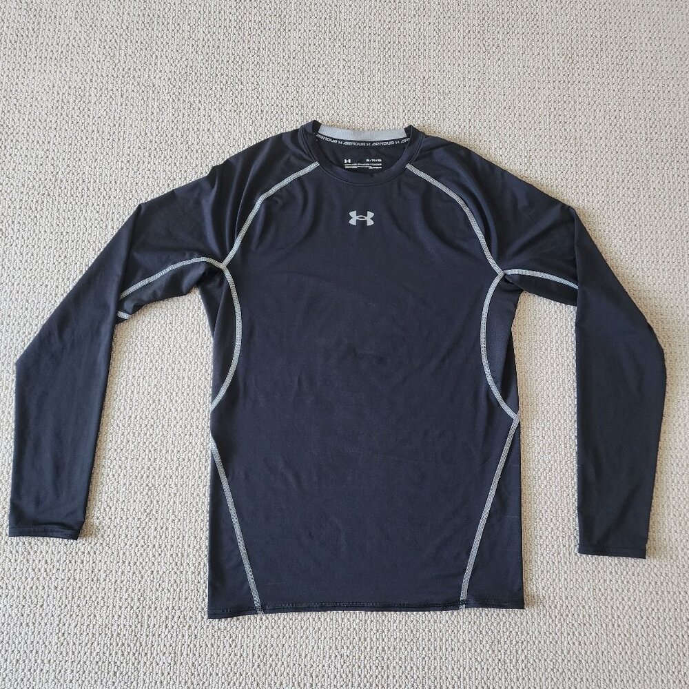 MENS UNDER ARMOUR LONG SLEEVE COMPRESSION SHIRT HEATGEAR XL